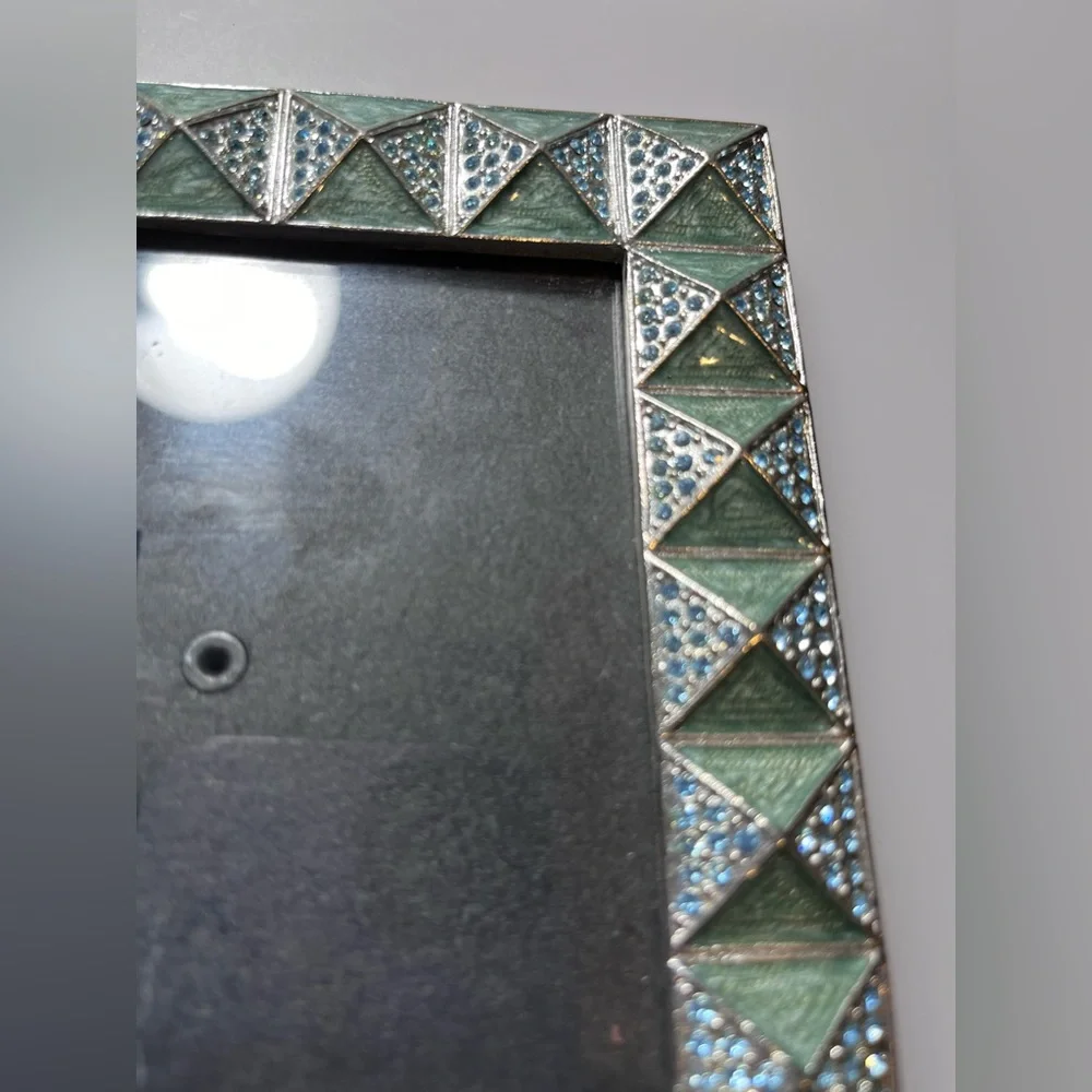 Metal and Jeweled Picture Frame